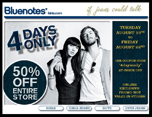 Bluenotes Coupon