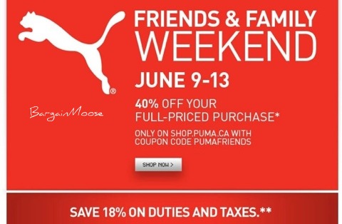 Puma Canada Coupon Code 2013