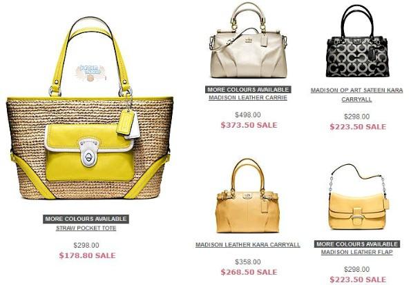 The Bay Canada is having a most beautiful Coach sale â€“ and our ...