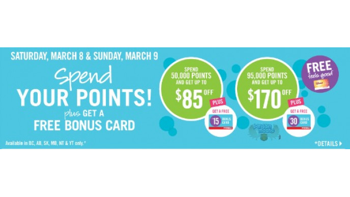 Shoppers Drug Mart Canada: Redemption Weekend & Bonus Cards