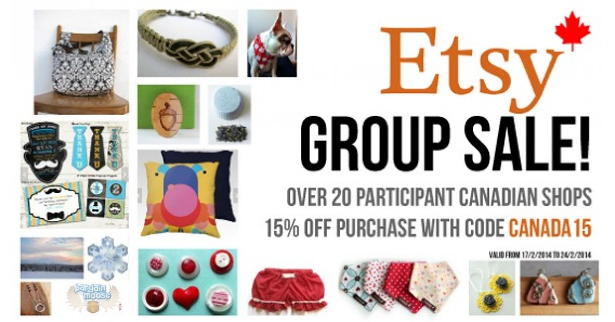 Etsy Canada Promo Code 15 Off At A Number Of Shops