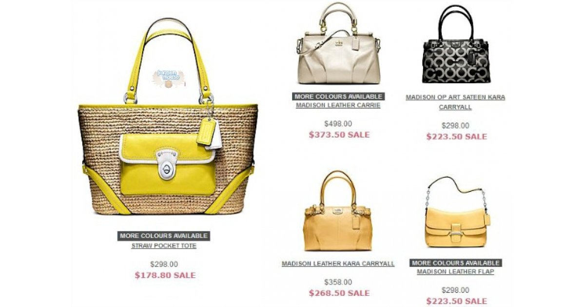 the bay coach handbags