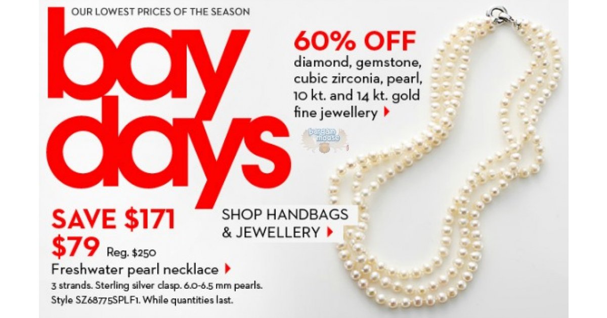 The Bay Canada: 60% Off Fine Jewellery