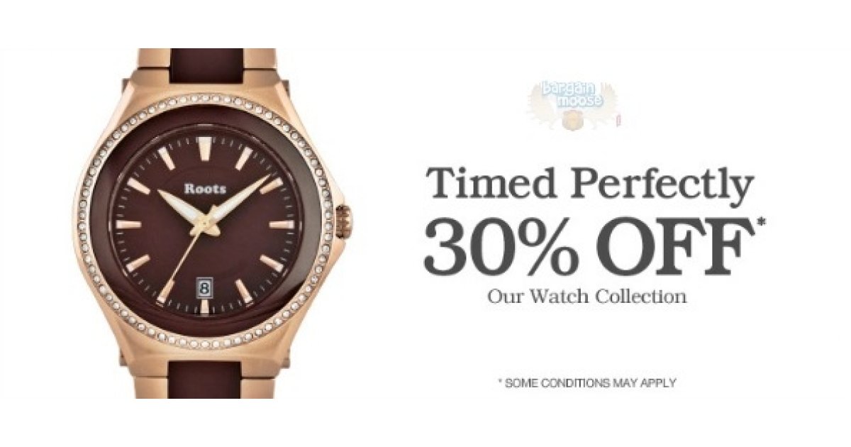 Roots Canada: 30% Off Watches