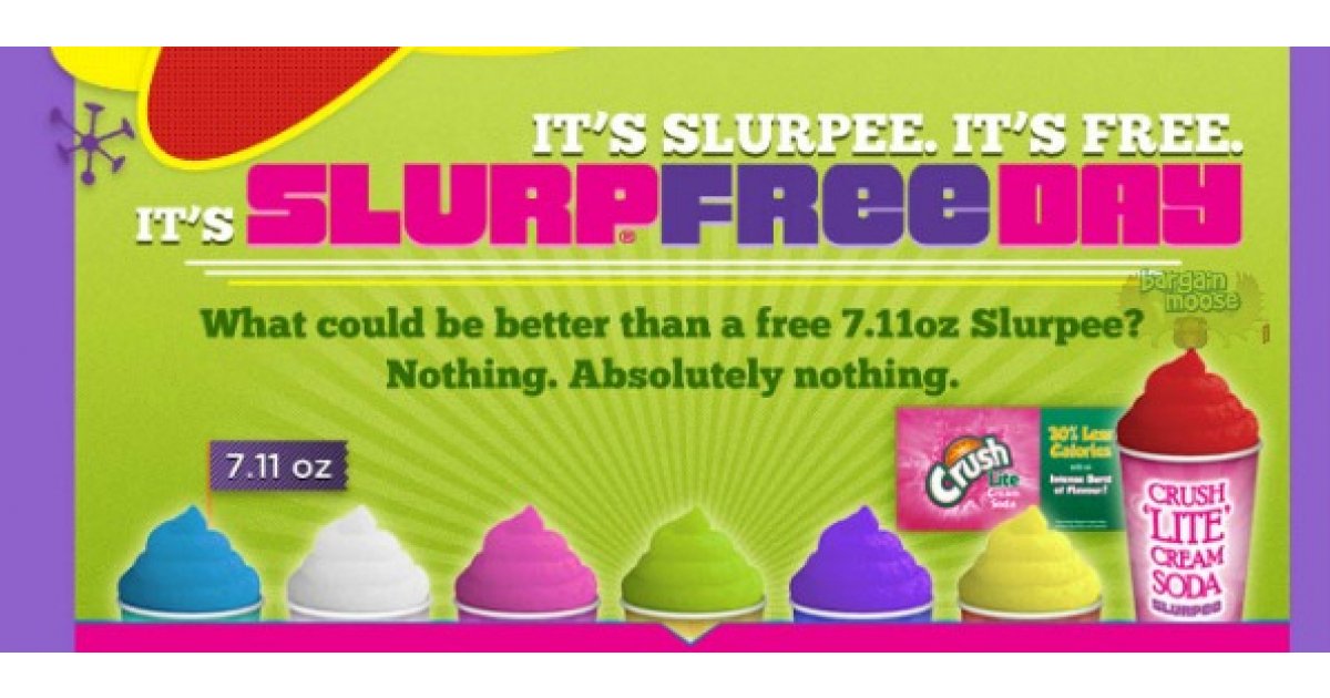 Canadian Freebies Free Slurpee Day May 23rd