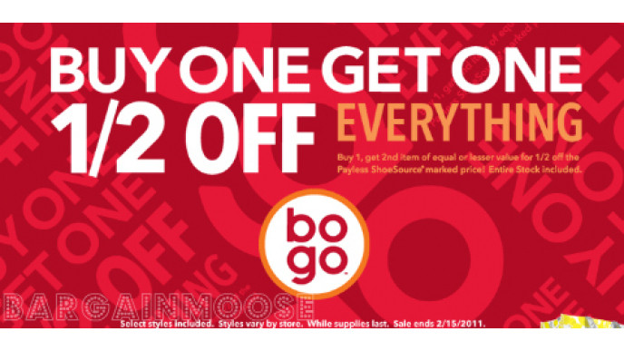Payless Shoe Source: BOGO 1/2 Off