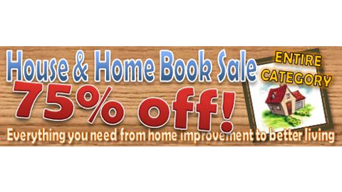 BookCloseOuts Sale: 75% Discount On House & Home Books!