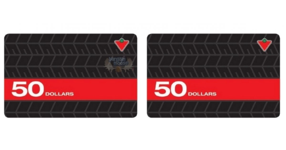 Rexall $5 Off $50 Canadian Tire Gift Card In Store