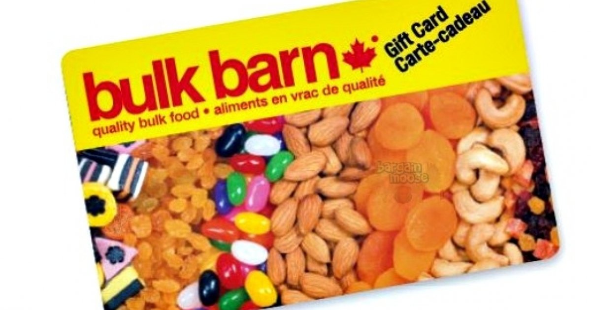Bulk Barn Free 5 Gift Card with 15 Purchase