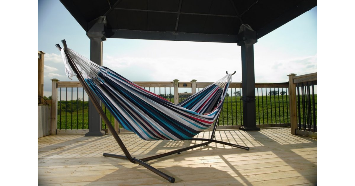 Double Hammock With Stand 110 Shipped Costco