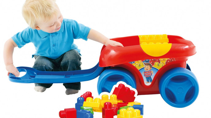 mega bloks scooping wagon amazon