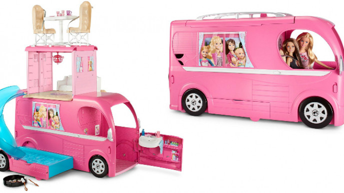 giant barbie camper van