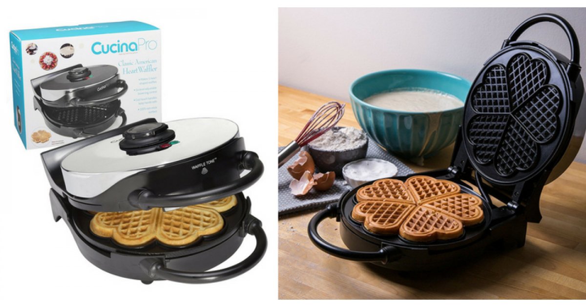 CucinaPro Classic Heart Waffle Maker $59.99 Shipped