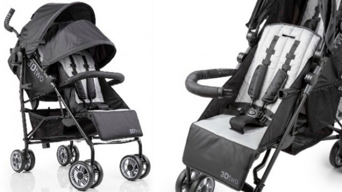 summer infant 3dtwo double convenience stroller
