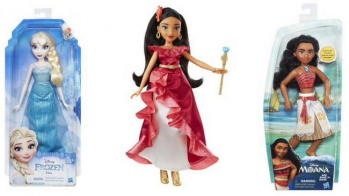 disney princess barbies walmart