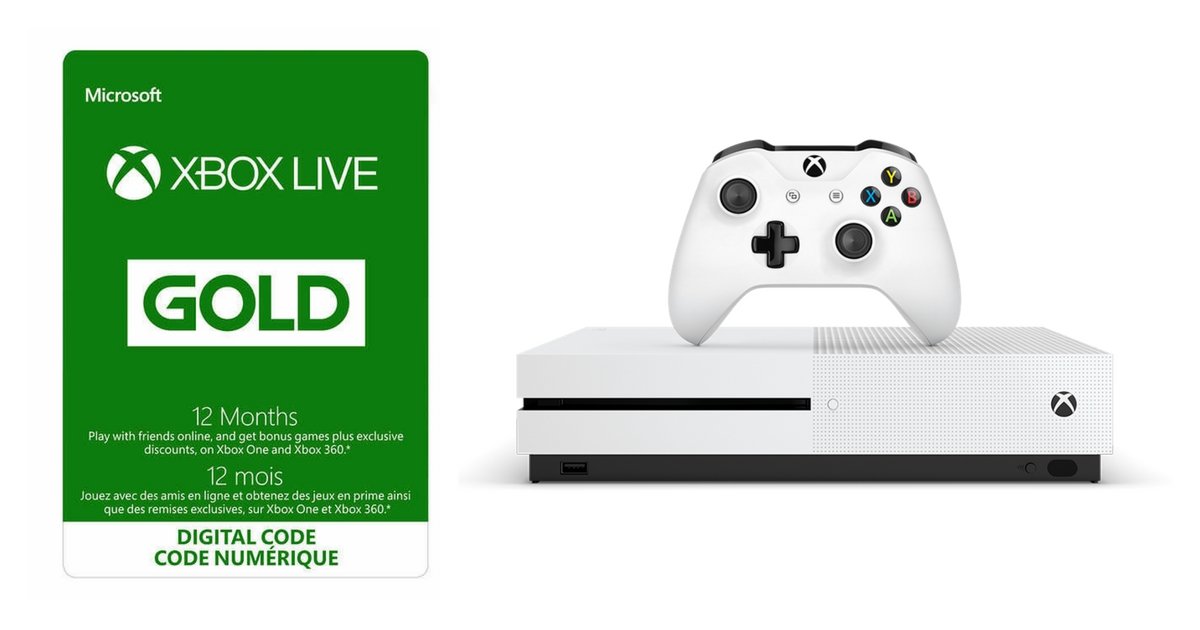  Microsoft Xbox Live Subscription Card For Xbox 360 Xbox One 12  Month Mois : Video Games