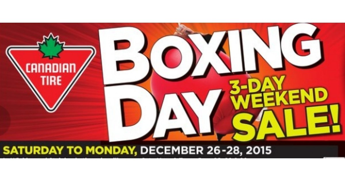 Canadian Tire Boxing Day Flyer Preview Up to 80 Off!