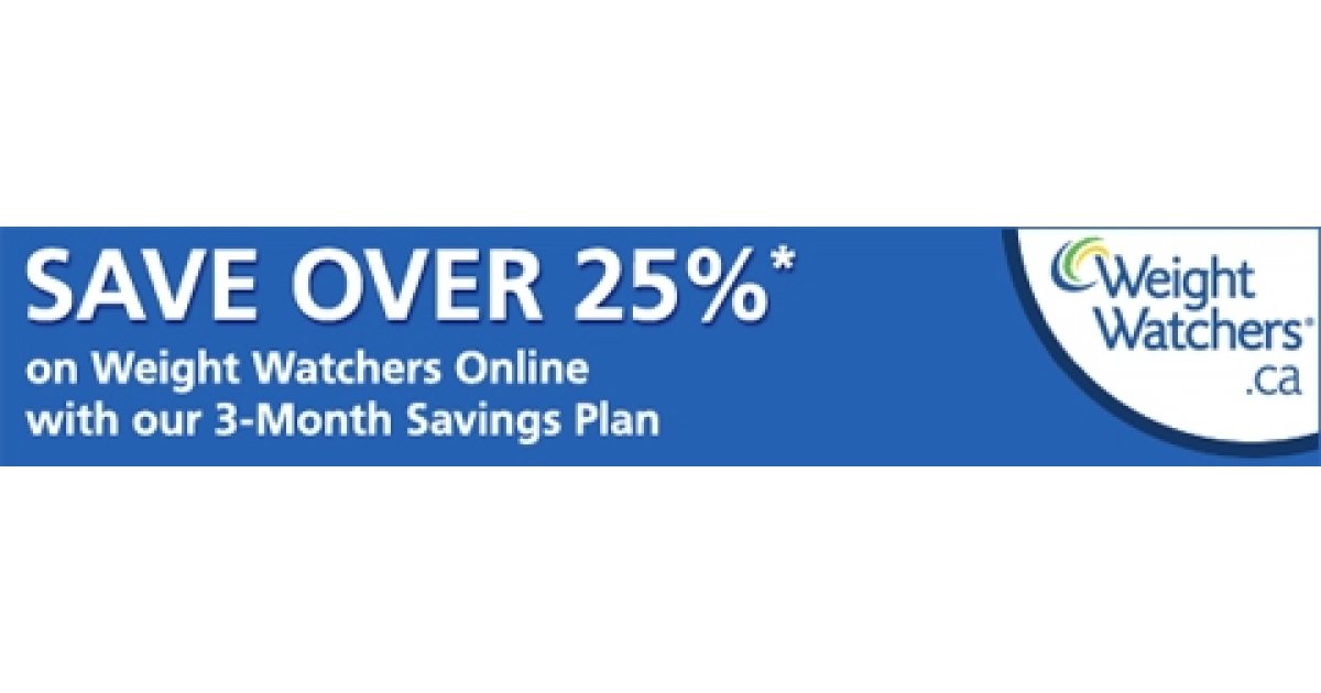 Weight Watchers Canada Membership With 25 Discount