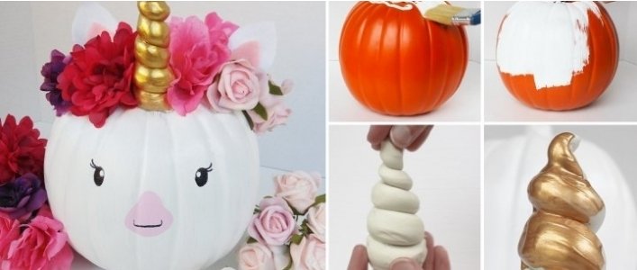 How to Make a Unicorn Pumpkin