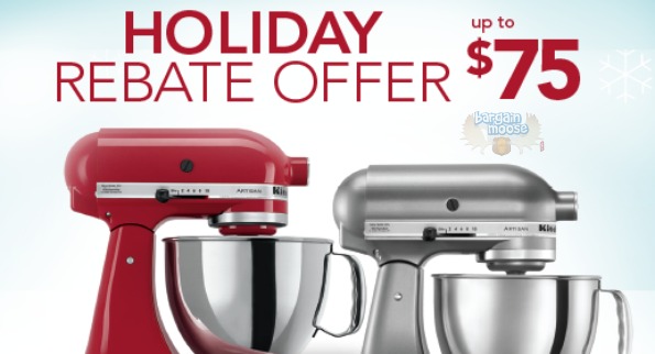 KitchenAid Rebates Up To 75 Holiday Rebate Offer