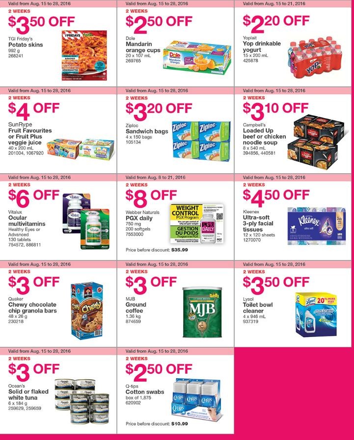 Costco (West Locations) Best Deals This Week!! (Aug. 15 Aug. 21, 2016)